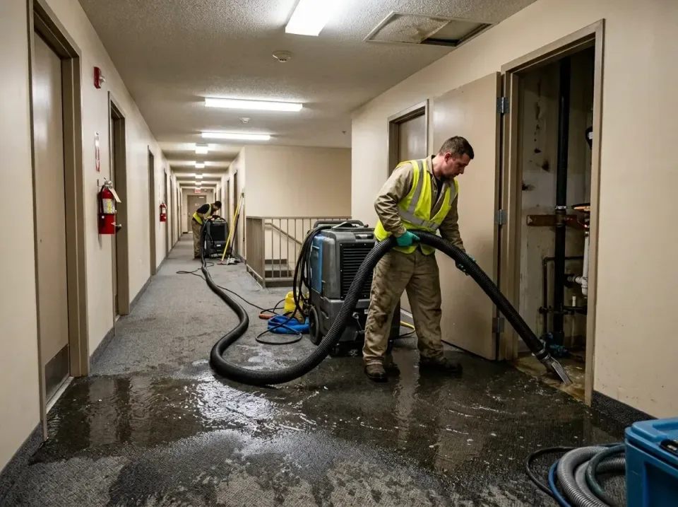multi-unit-apartment-hallway-f-005 — frequently asked questions, Emergency Burst Pipe Water Extraction & Removal in Olivette…